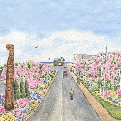 Bethany Beach Delaware Watercolor Painting Prints Beach Etsy