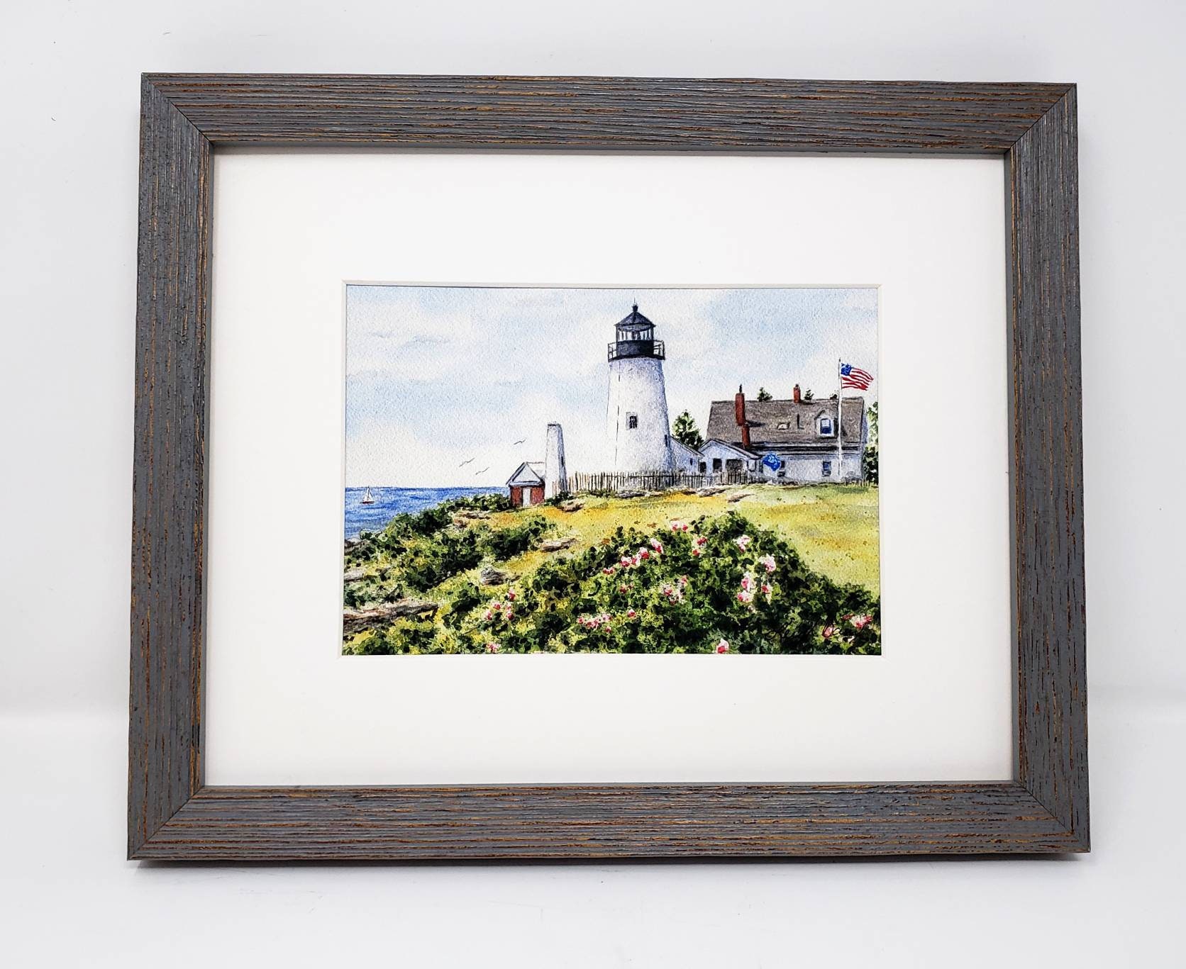 Pemaquid Light Maine Lighthouse Maine Coastal Art Maine Etsy