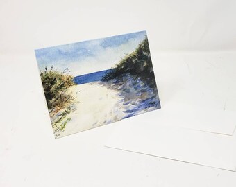 Beach Notecards, Beach Blank Note Cards, blank greeting cards, Coastal art notecards, boxed note cards, ocean painting greeting card