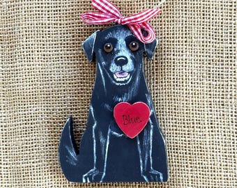 Custom Dog Ornament, Painted from YOUR PHOTOS, Doggie Portrait, Personalized Keepsake for Memorial, Pet Loss, or Dog Lover Gift