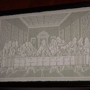 The Last Supper Filet Crochet Pattern Instant Download