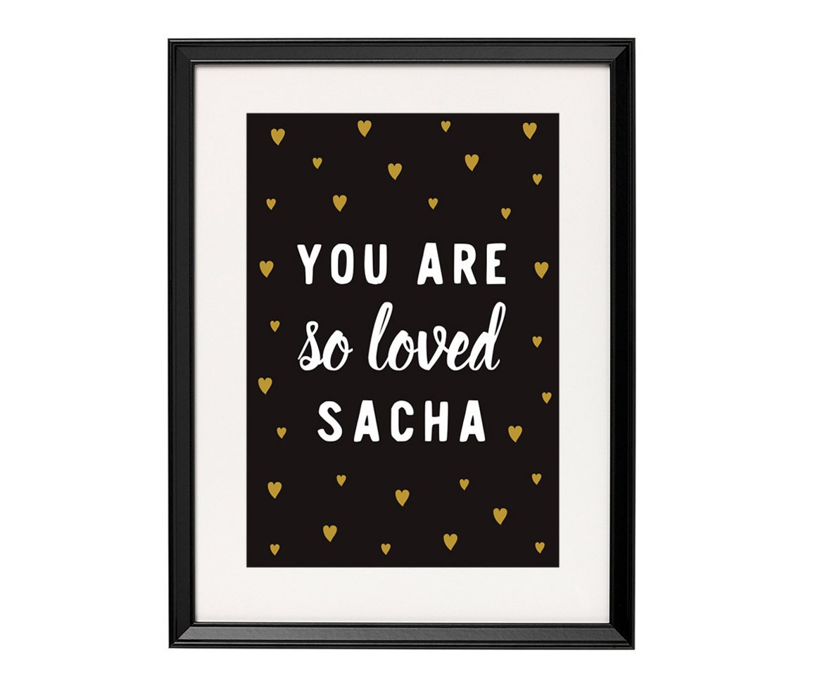 Affiche Cœurs, You Are So Loved, Personnalisable