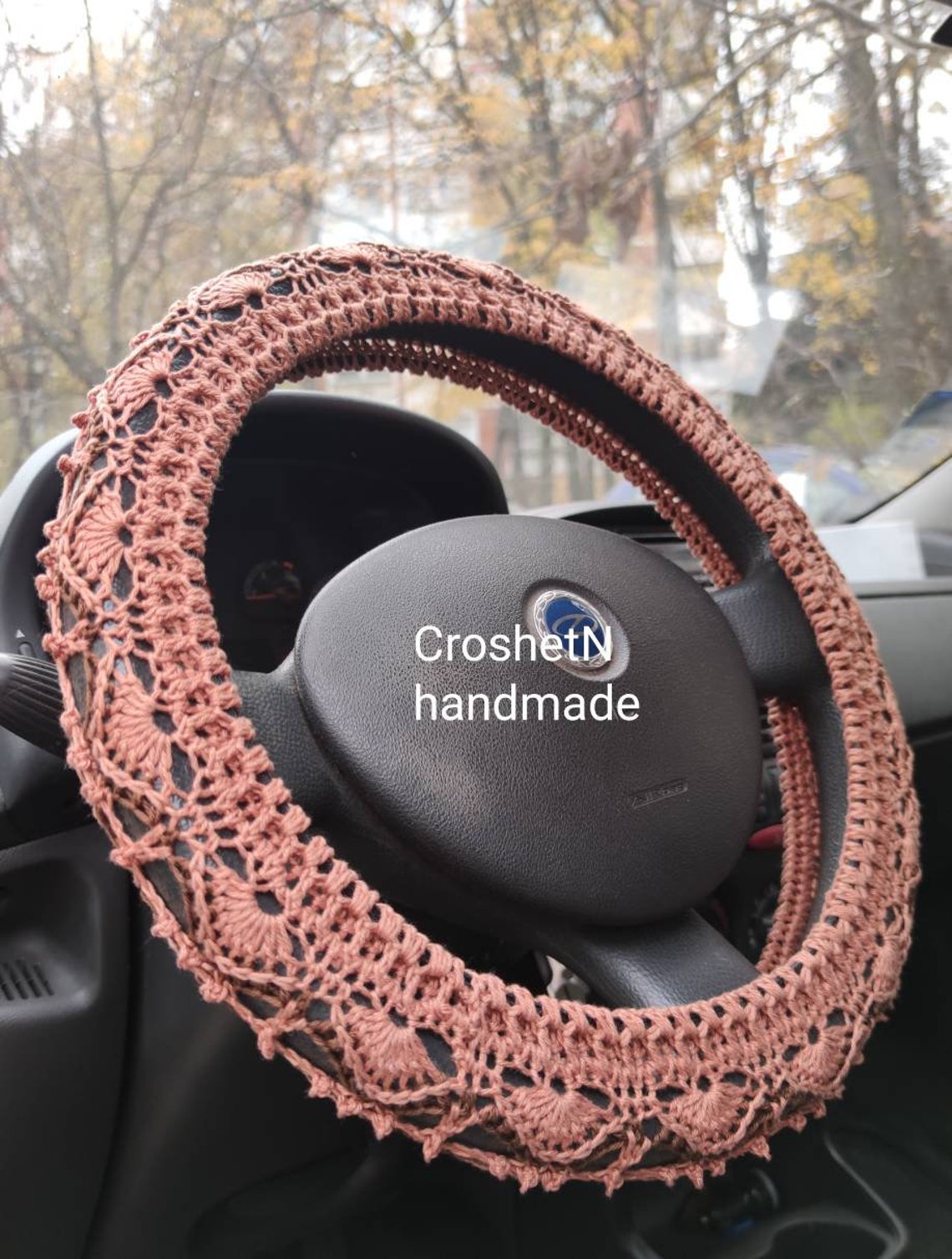 Steering wheel cover Crochet steering wheel cover Car decor Etsy