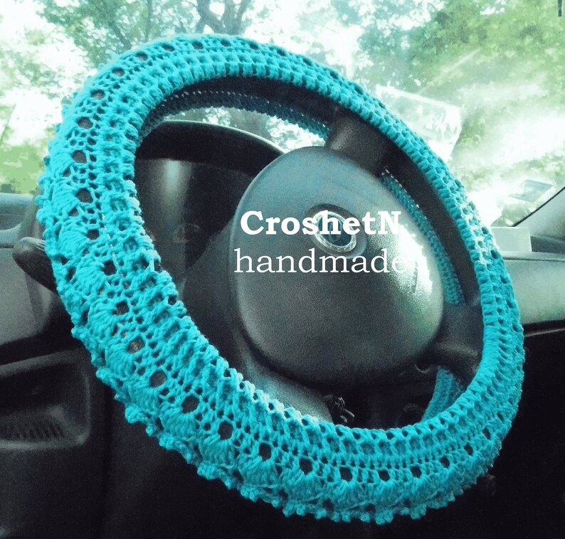 Steering wheel cover Crochet steering wheel cover Car decor Etsy