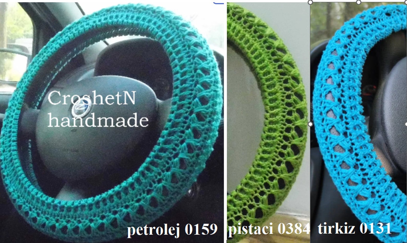 Steering Wheel Cover Crochet Steering Wheel Cover Car Decor Etsy