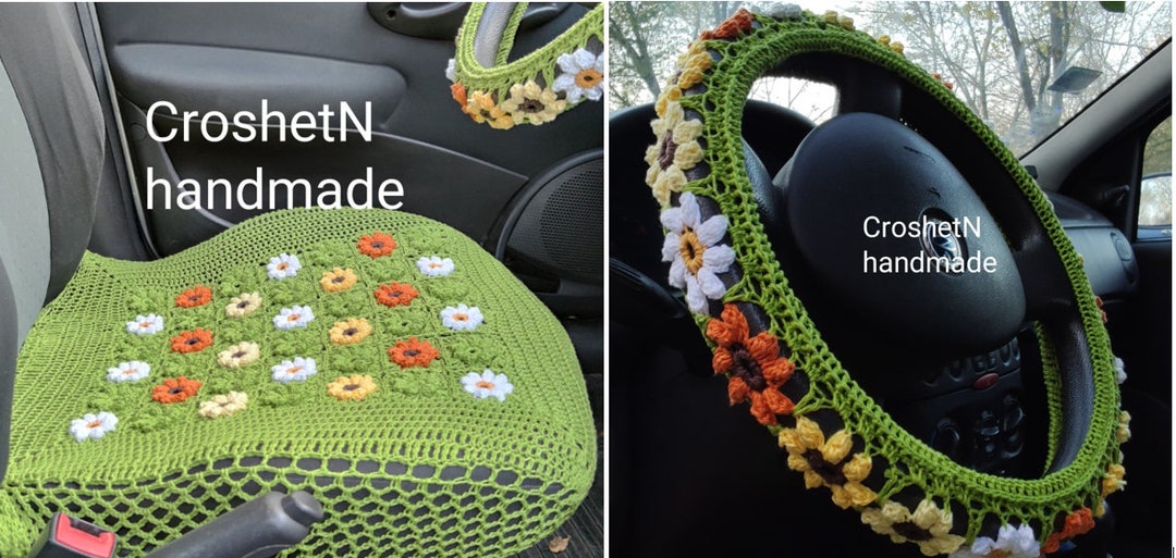 Seat Covers Set Set of 2 Pieces of Car Front Seat Headrest Covers Car