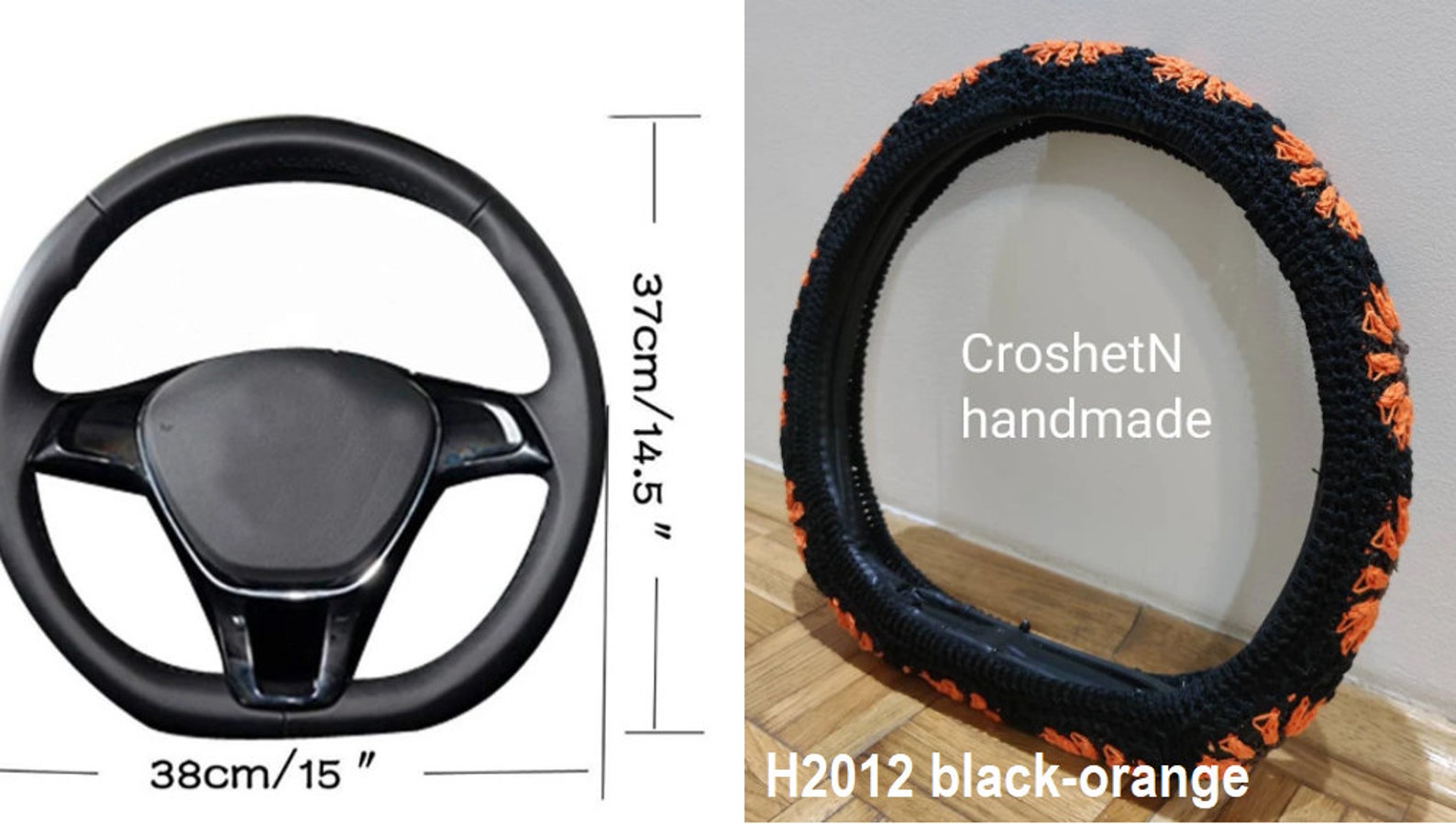 Dshape Steering Wheel Cover Crochet Steering Wheel Cover Car Etsy