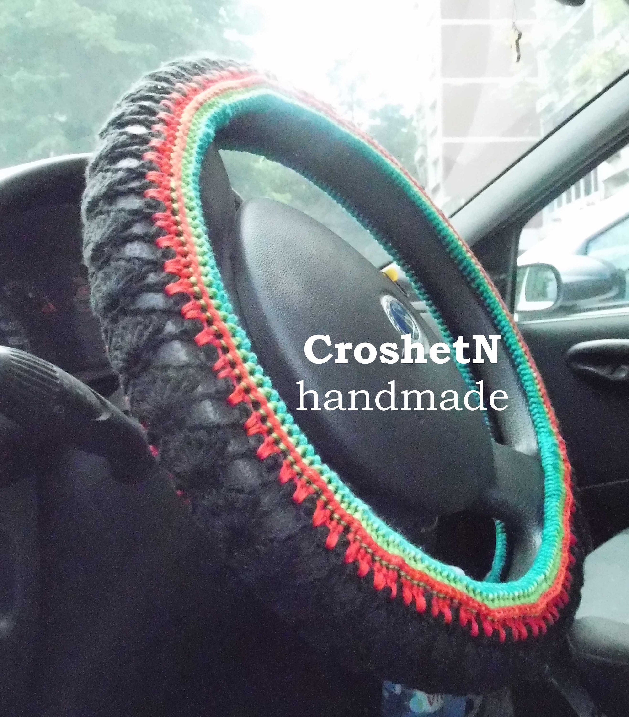 Car Accessories Car Gifts Crochet Wheel Cover Car Decor Wheel Etsy