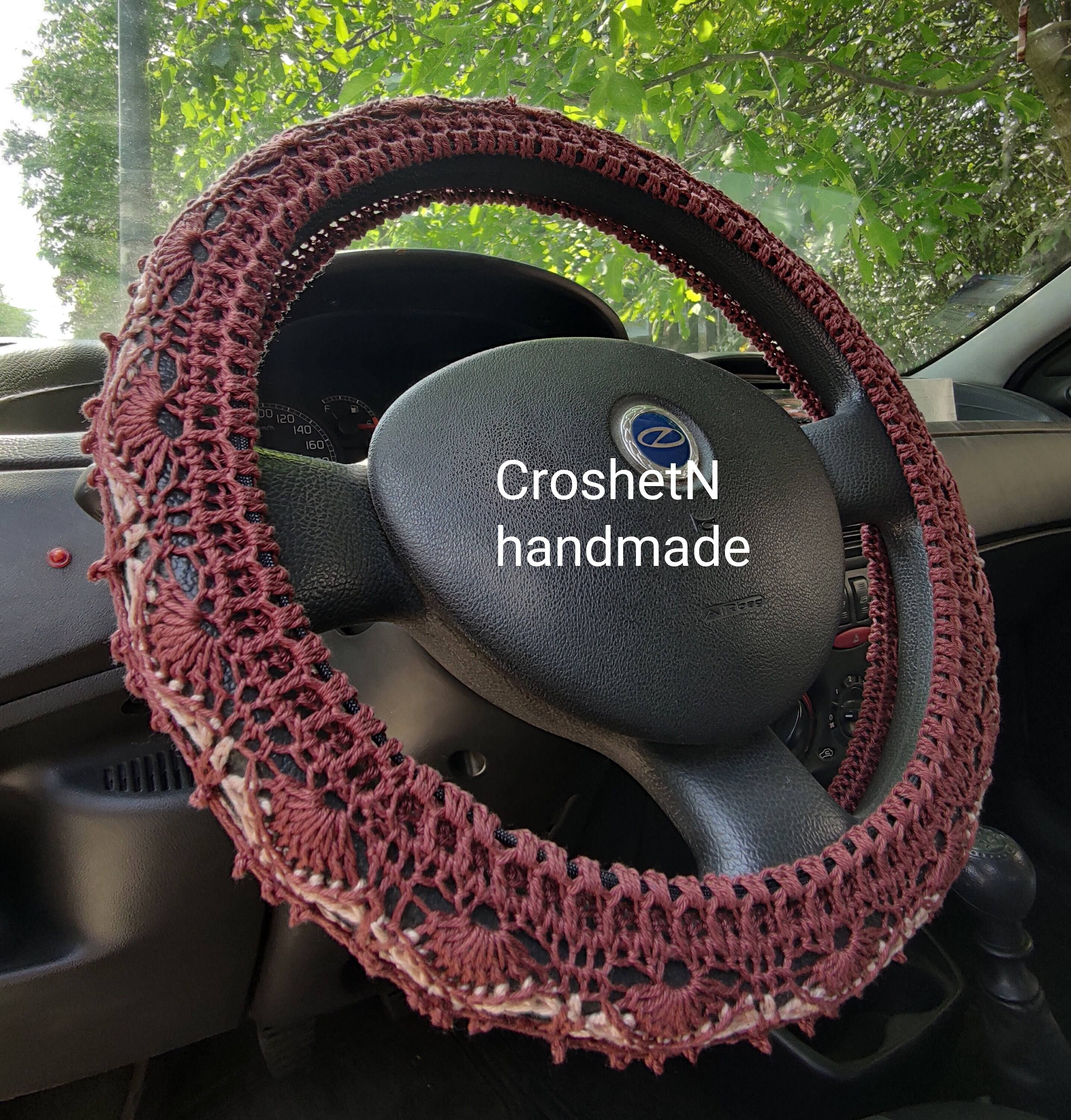 Steering wheel cover Crochet steering wheel cover Car decor Etsy