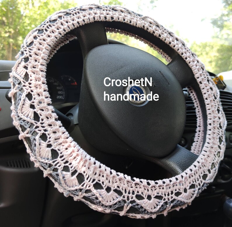 Steering Wheel Cover Crochet Steering Wheel Cover Car Decor Etsy