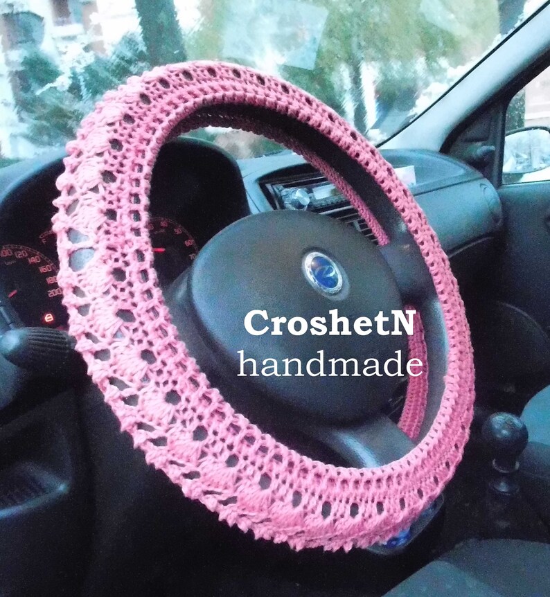 Steering wheel cover Crochet steering wheel cover Car decor Etsy