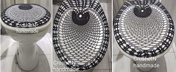 Gehäkelter Toilettendeckelbezug aus Baumwolle - Stilvolles handgefertigtes Badezimmerdekor