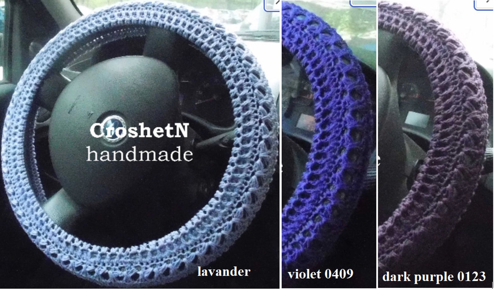 Deep Yellow Steering Wheel Cover Crochet Steering Wheel Cover Etsy