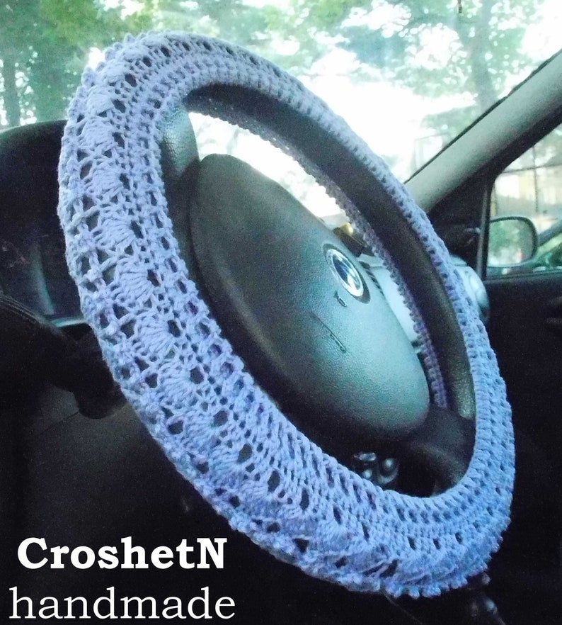 Steering wheel cover Crochet steering wheel cover Car decor Etsy