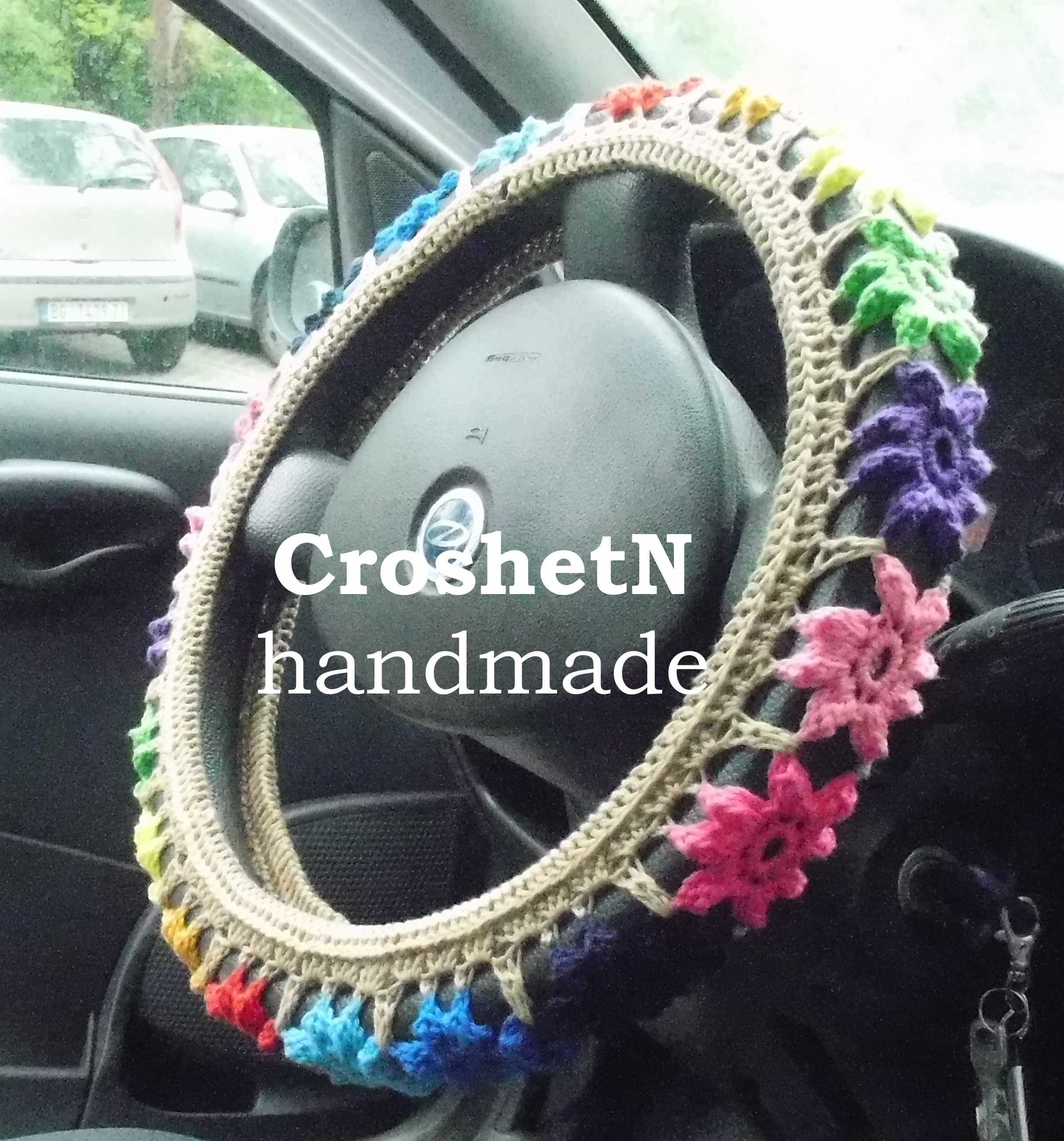 Multicolor Car wheel cover Car Accessories Gifts Crochet Wheel Etsy