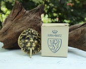 Solid brass lion 39 s head door knocker, made in Englad, sold by Kirk Matz. Door knocker lion lion 39 s head brass door hardware