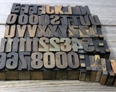 Vintage wooden 1-5 16 quot tall, narrow width letterpress type blocks, priced individually. PLEASE READ LISTING. Letterpress, type, letters