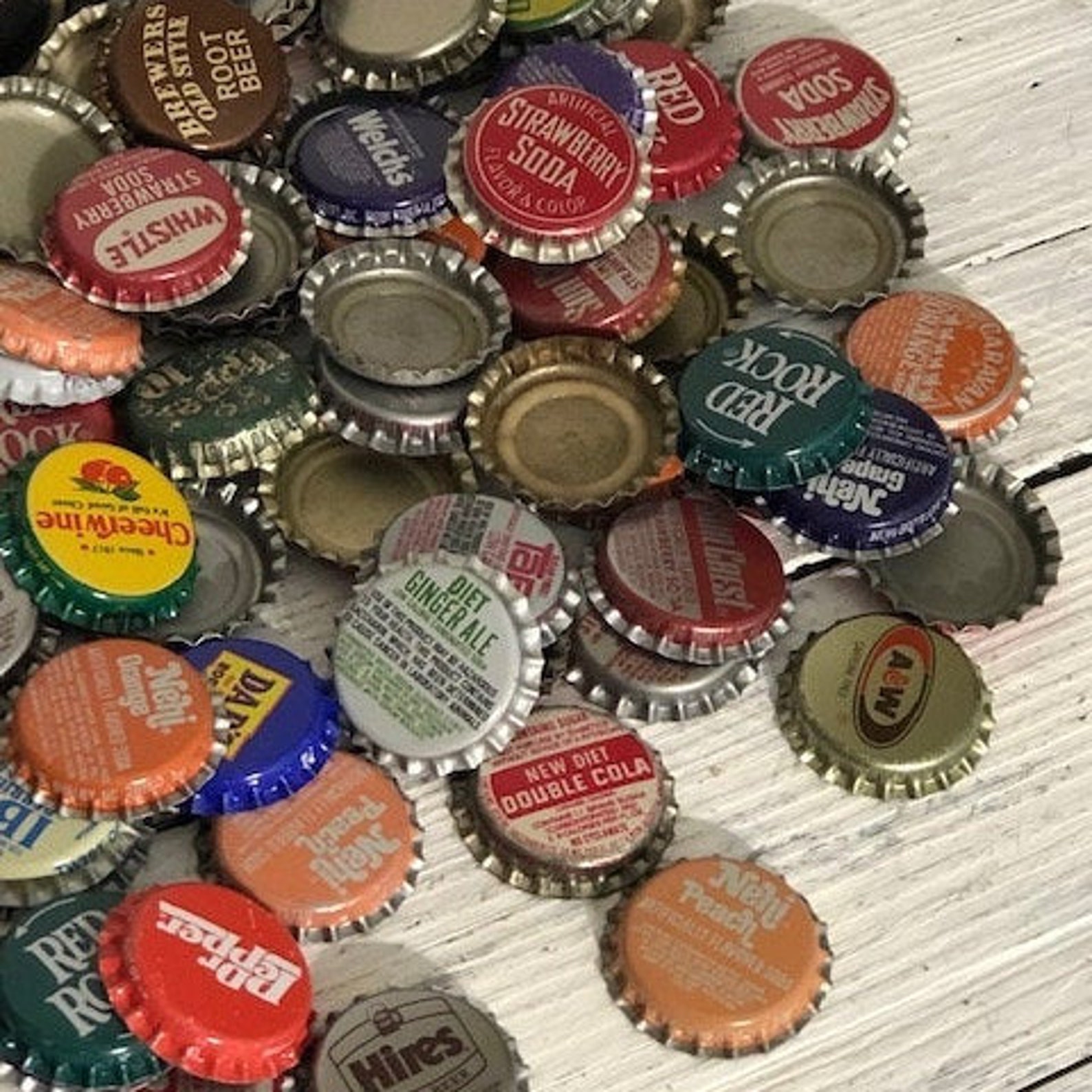 Vintage metal bottle caps variety of metal bottle caps sold Etsy