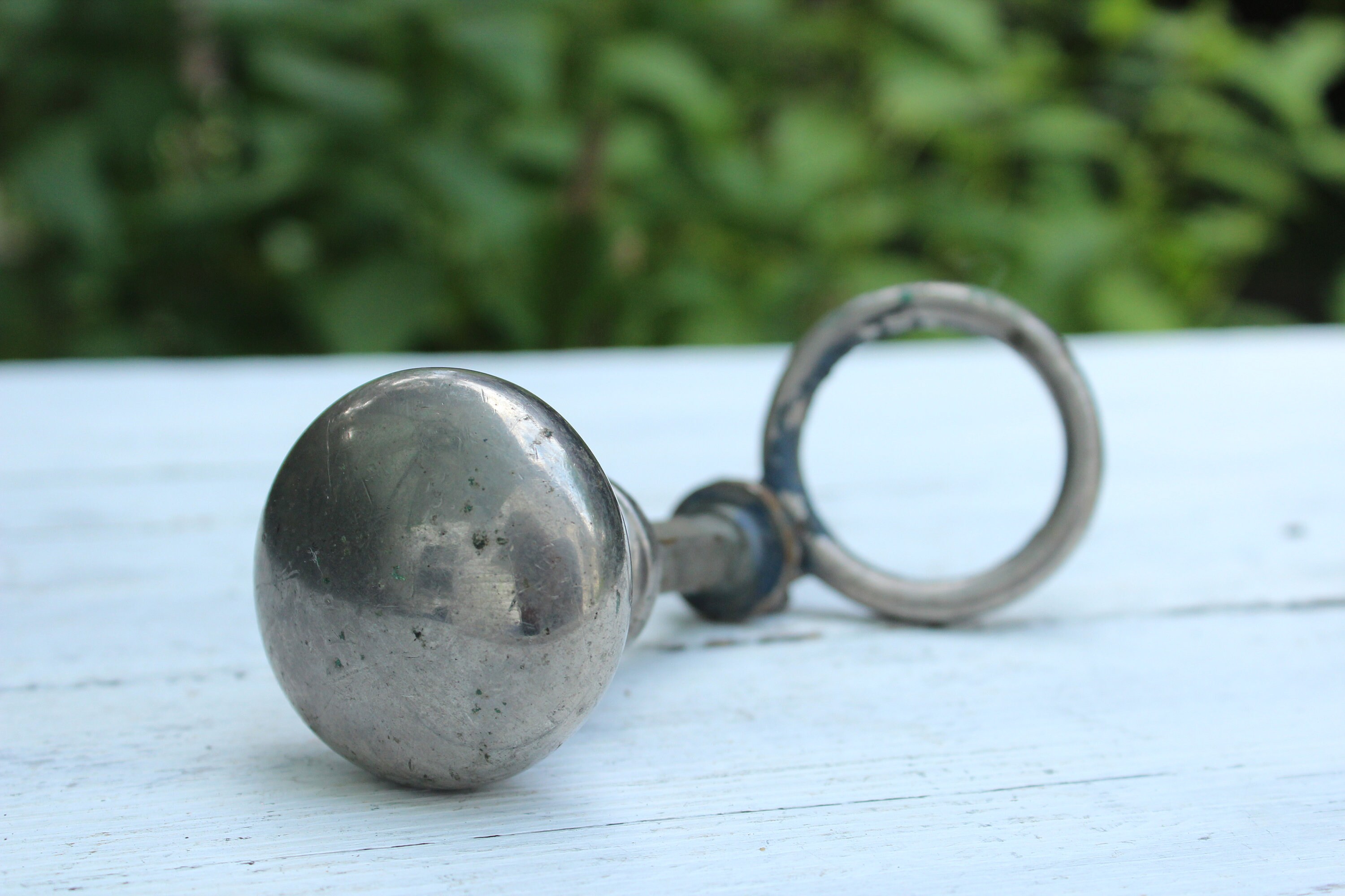 Vintage Chrome Door Knob Set With Loop Handle Vintage Etsy