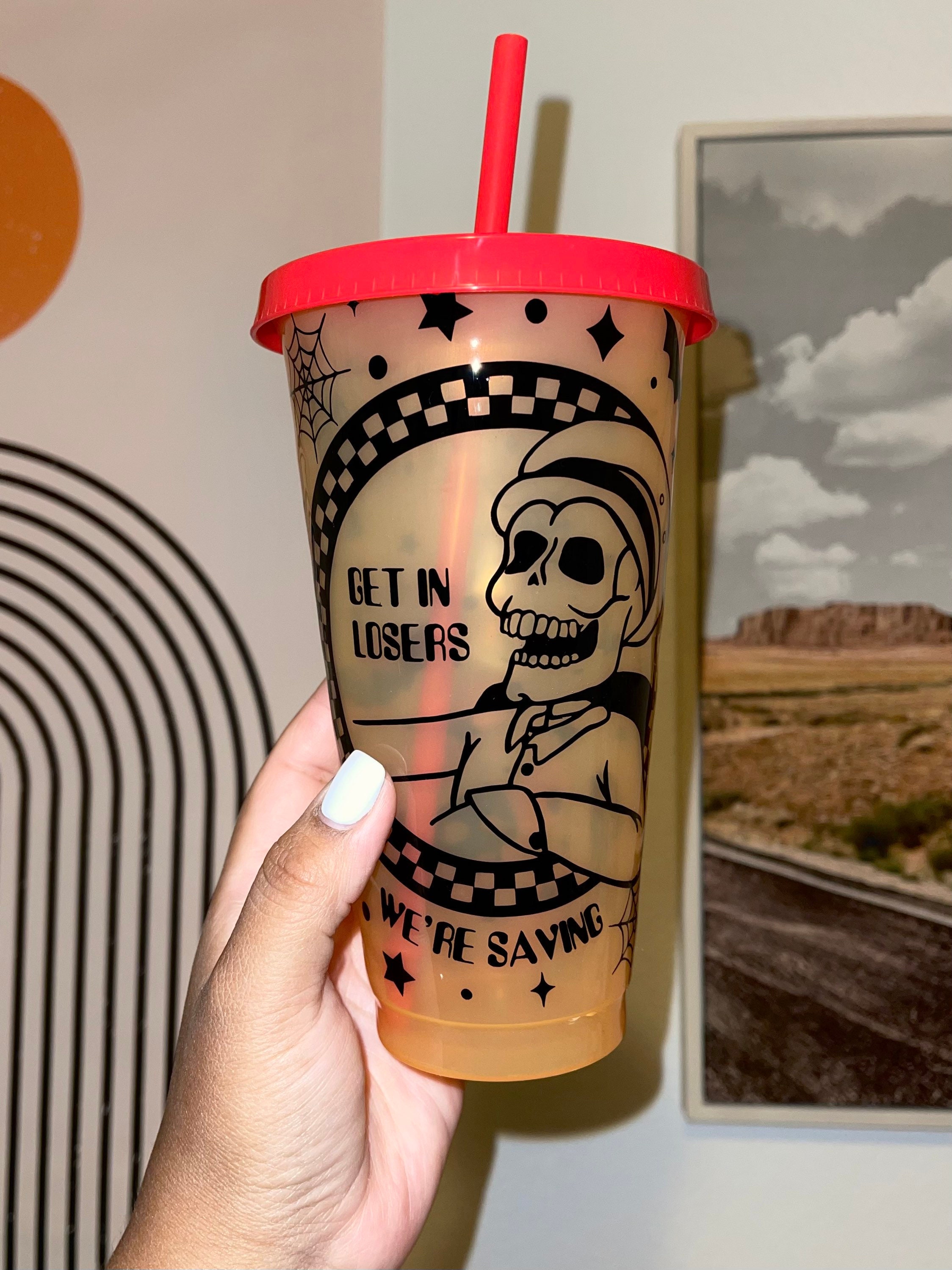 Halloween Town Starbucks Cup Color changing cup Etsy