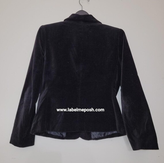 100% Cotton velvet embroidered blazer - image 2