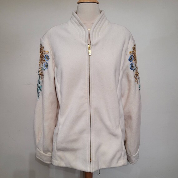 Bob Mackie wearable art bomber - image 3