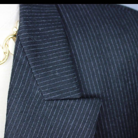 100% Wool pinstripe power suit - image 2