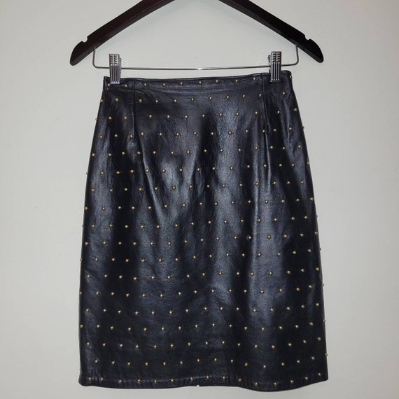 100% Lamb's leather skirt - image 5