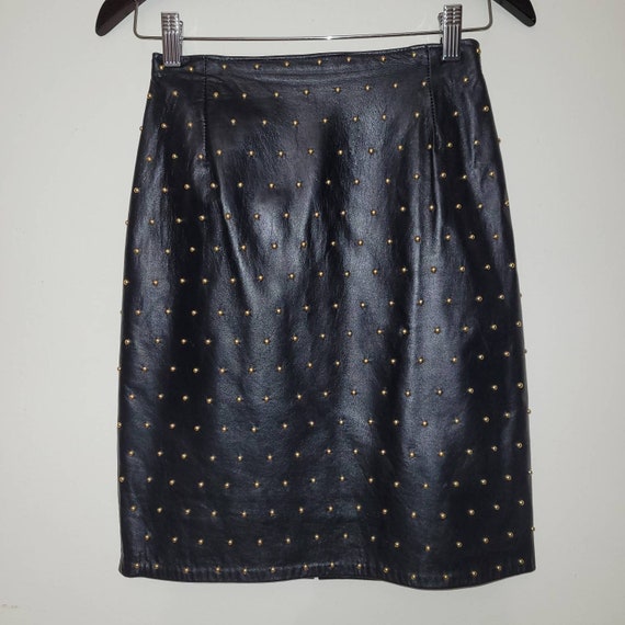 100% Lamb's leather skirt - image 1