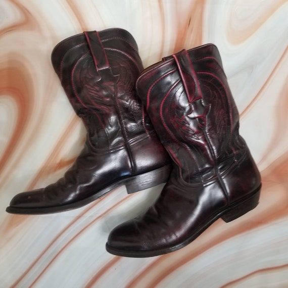 100% leather handmade cowboy boots
