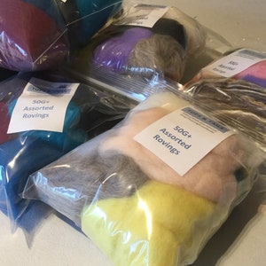 Tops and Tails Wool Roving Multiple Sizes Perfect for Finishing Touches Expand your Color Pallet 50 g