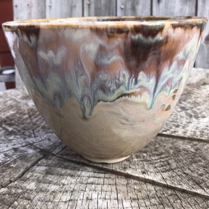 Stoneware Fruit Bowl | Exciting Purple Rain | This Medium Sized Bowl makes an Impressive Centerpiece | Cute, Compact and Impressive