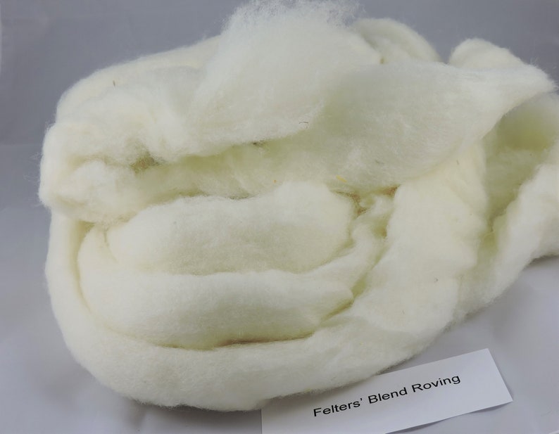 Core Wool Roving FELTER'S BLEND Wool, Dryer Balls, Core Wool, Wet & Dry Needle Felting, Off White, Wool Roping, Free Shipping Over 75.00 image 1