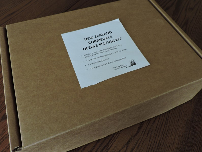 Ultimate Corriedale Roving Needle Felting Kit 15 Colors of Etsy Canada