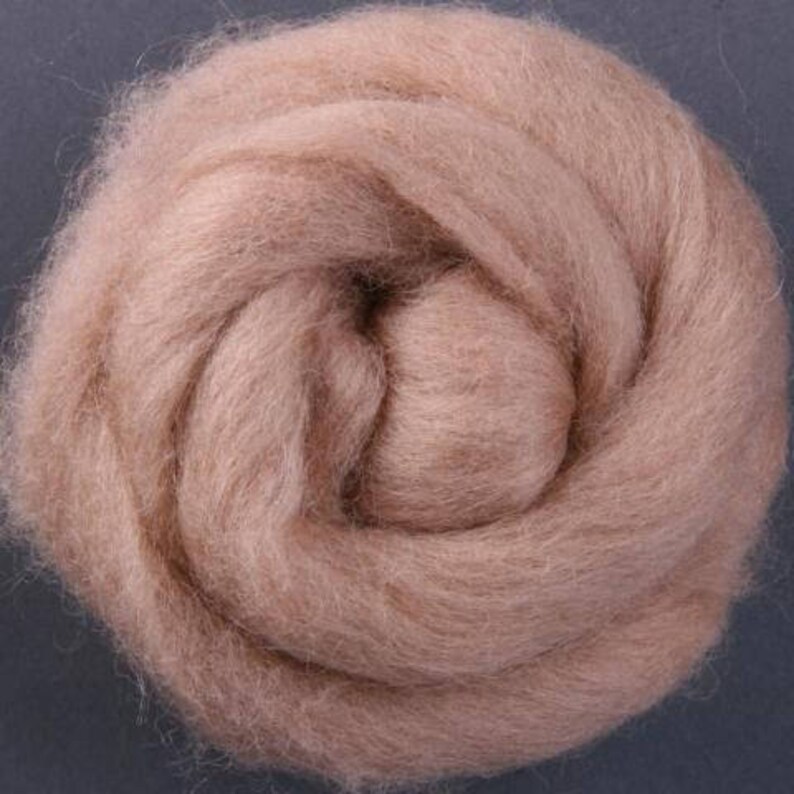 NZ Corriedale Roving Wool COOKIE BROWN Roving Wool Needle Etsy