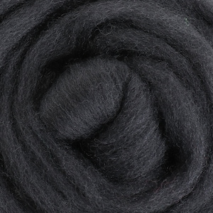 Needle Felting Wool Roving, GRAY SLATE Corriedale Wool Roving, Great for Wet Felting & Spinning, Carded Wool, Free Shipping Avail.