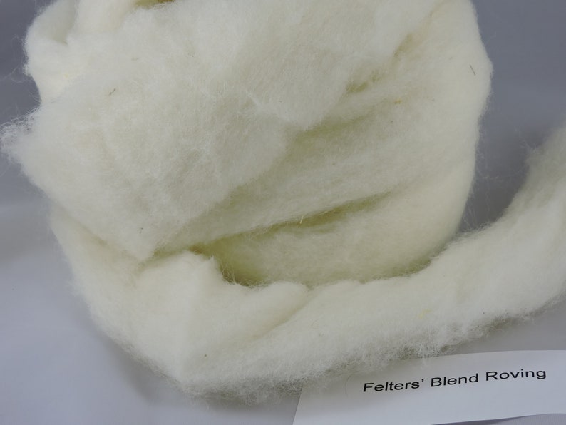 Core Wool Roving FELTER'S BLEND Wool, Dryer Balls, Core Wool, Wet & Dry Needle Felting, Off White, Wool Roping, Free Shipping Over 75.00 image 7