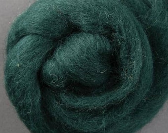 Needle Felting Wool Roving, GREEN TEA Corriedale Wool Roving, Great for Wet Felting & Spinning, Carded Wool, Free Shipping Avail.