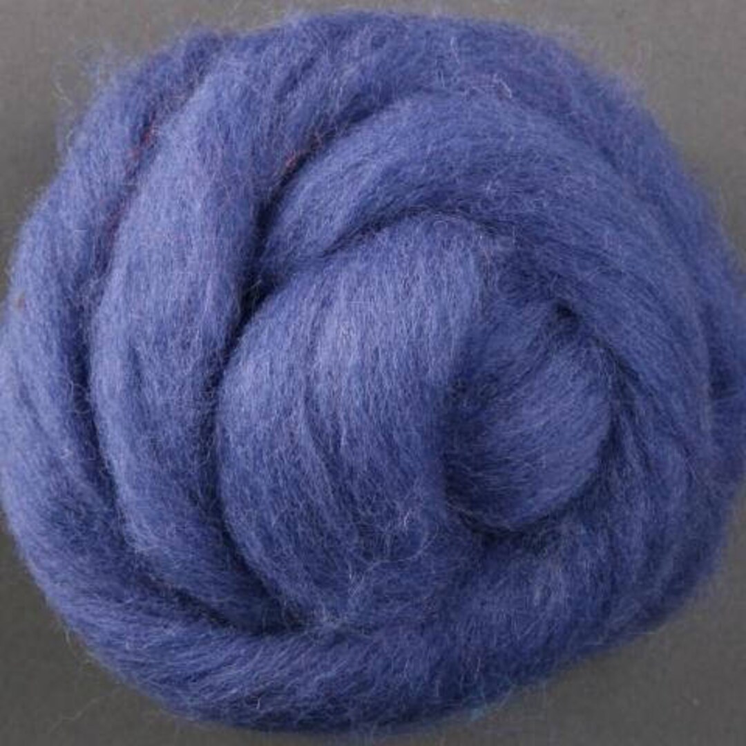 NZ Corriedale Wool BLUEBERRY PIE Roving Wool Needle Etsy