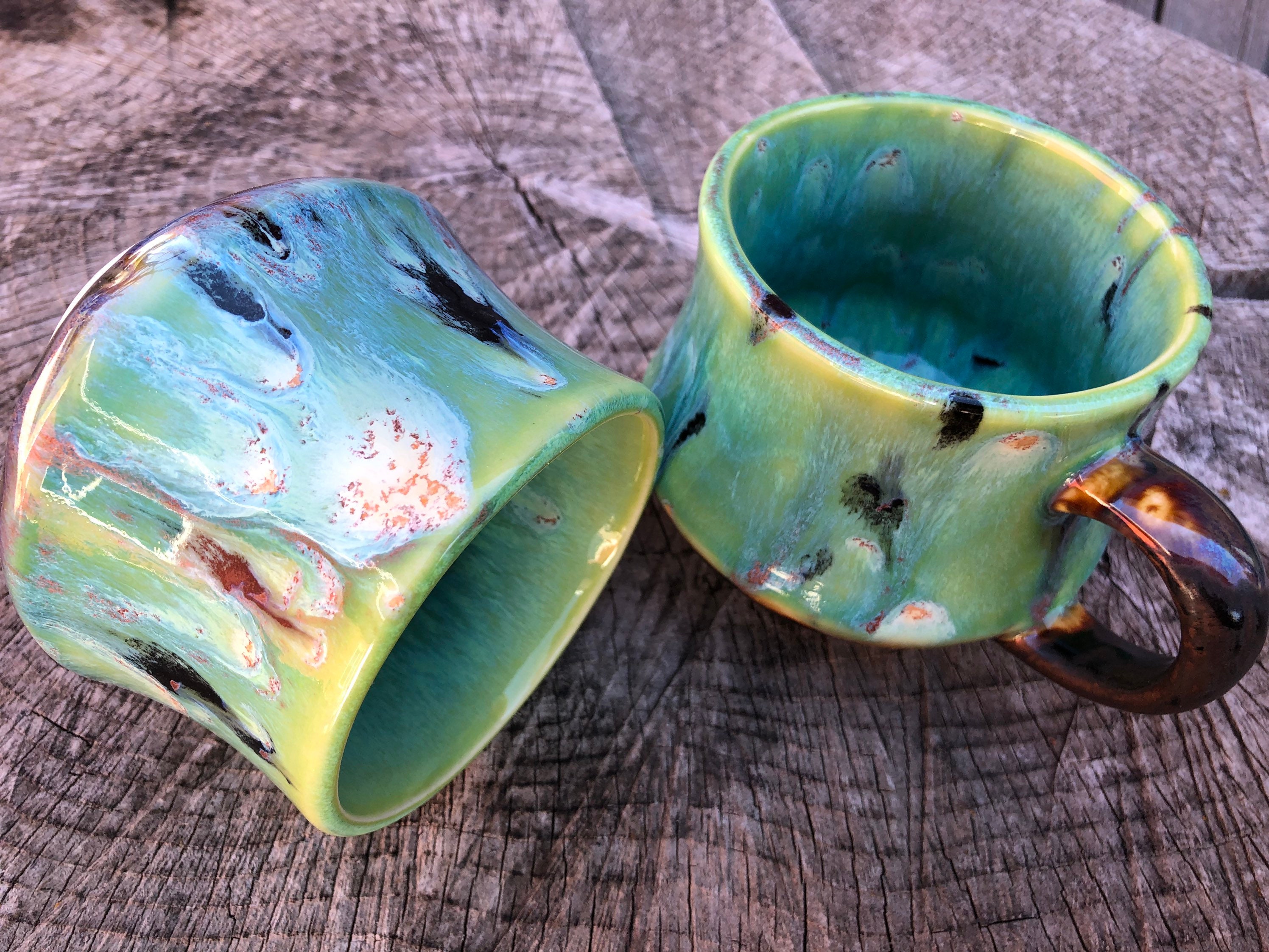 Nordic Design Coffee Mug Jungle Jazz Glaze Design -  in 2023