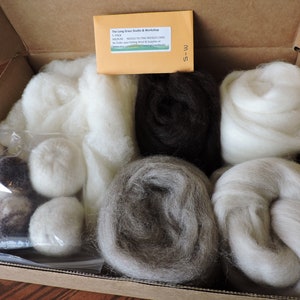 Needle Felting Kit / Gift Box | NATURAL COLORS | Get  Started with this Ultimate Kit | Perfect Starter Kit | Free Shipping Avail.