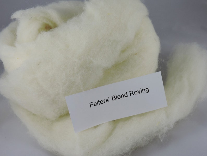 Core Wool Roving FELTER'S BLEND Wool, Dryer Balls, Core Wool, Wet & Dry Needle Felting, Off White, Wool Roping, Free Shipping Over 75.00 image 5