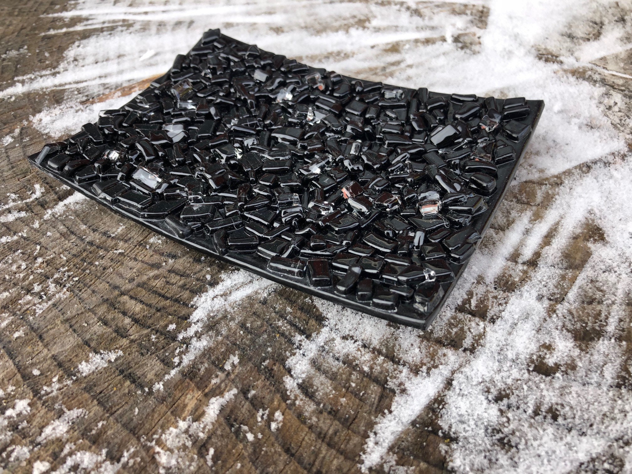 Sparkle Soap Dish Sponge Holder Fused Glass Assorted Etsy