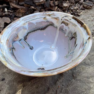 Hand Glazed Stoneware Dessert Bowl: Ice Cream, Snacks, Cat Dish image 10