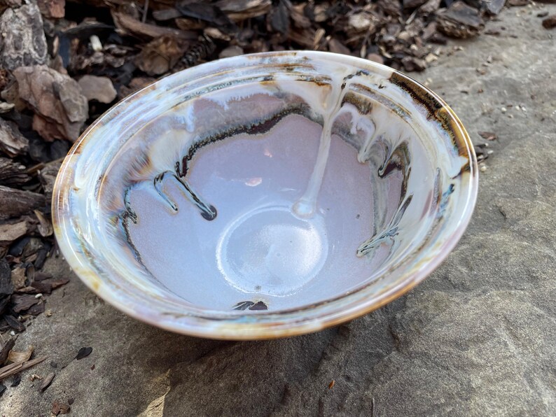 Hand Glazed Stoneware Dessert Bowl: Ice Cream, Snacks, Cat Dish image 10