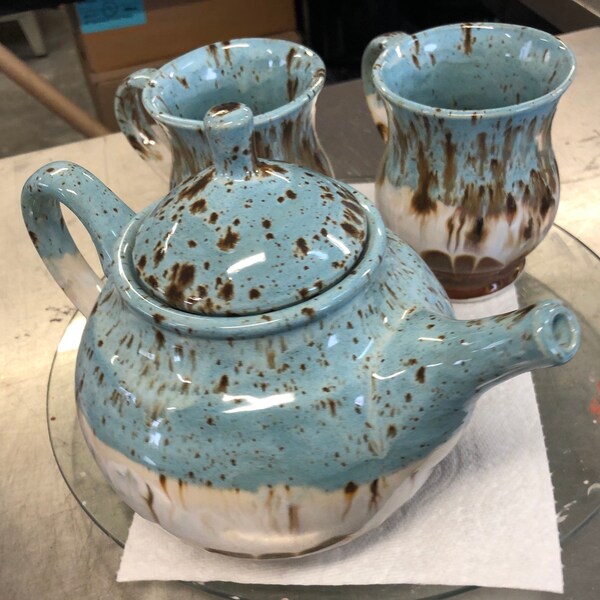 Stoneware Tea Set Etsy