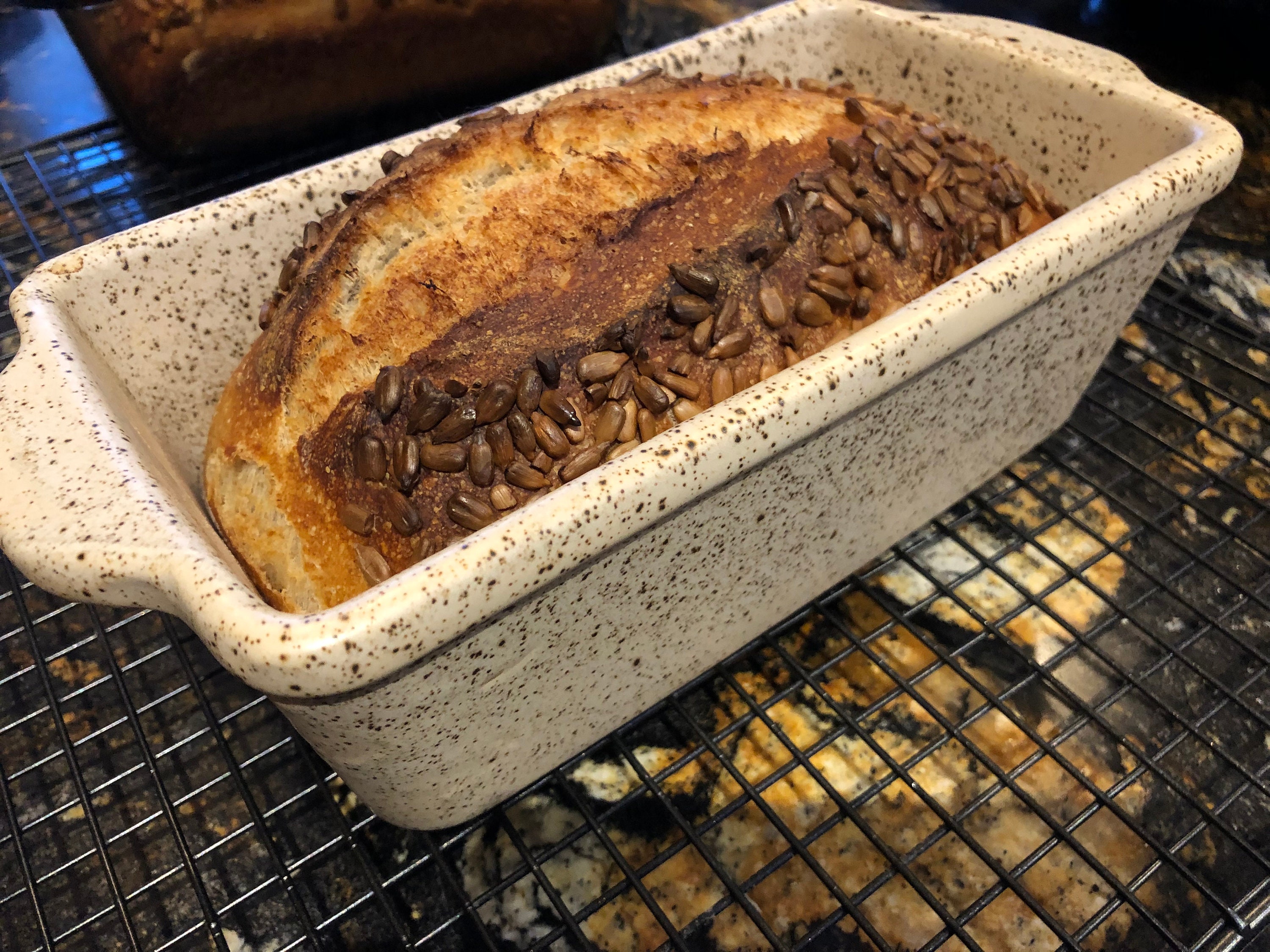 Stoneware Loaf Pan Winterwood Glaze Design Eggshell Finish Custom Glazed  Easy Clean Up -  Denmark