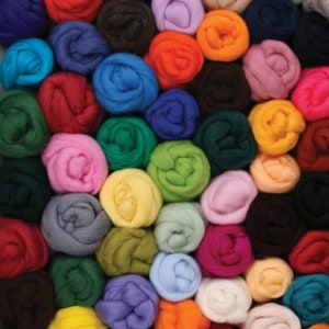 Tops and Tails Wool Roving Multiple Sizes Perfect for Finishing Touches Expand your Color Pallet image 10