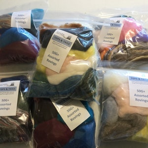 Tops and Tails Wool Roving Multiple Sizes Perfect for Finishing Touches Expand your Color Pallet image 4
