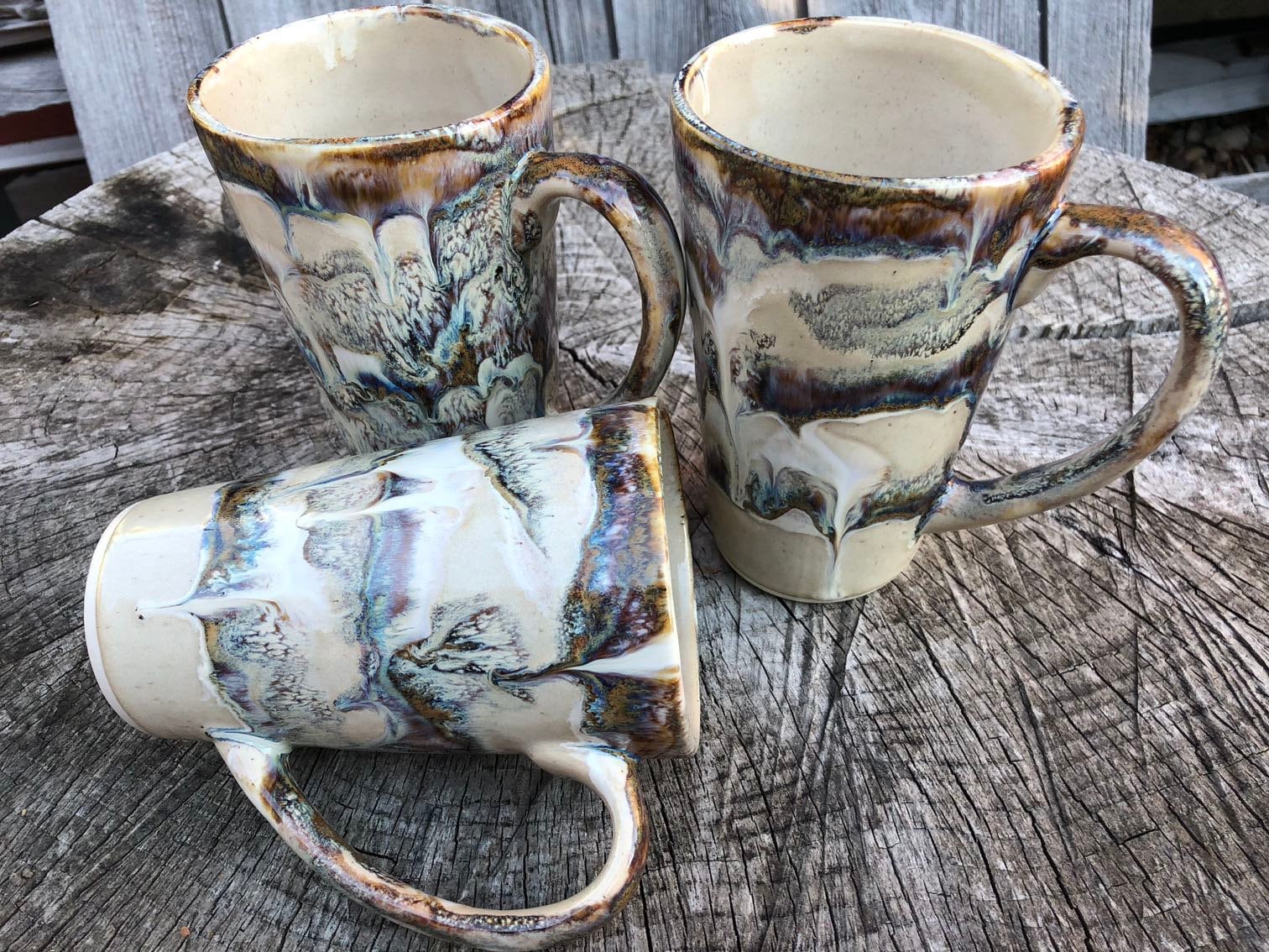 Handmade Pottery Tall Slender Mug